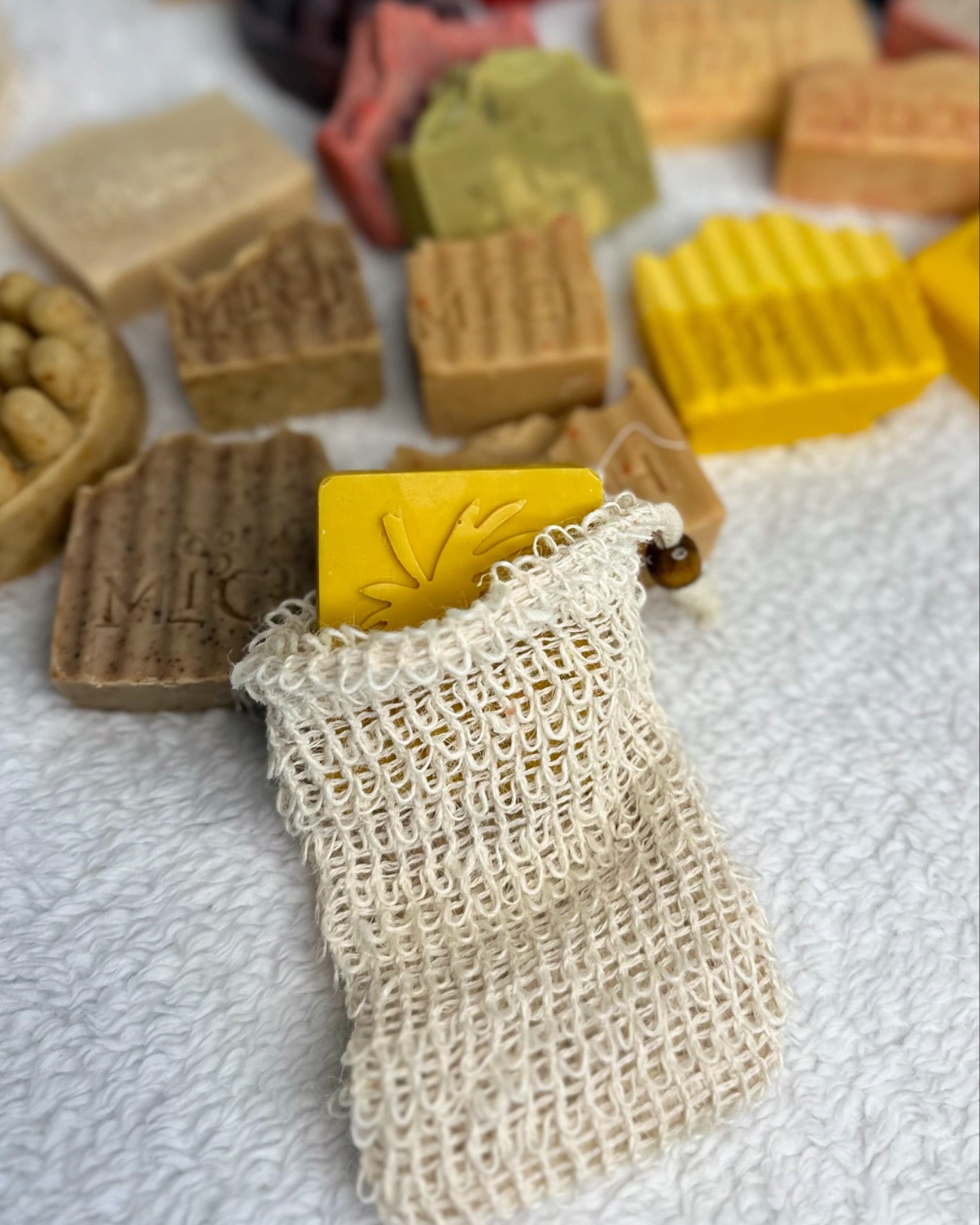 Natural Sisal Soap Bag